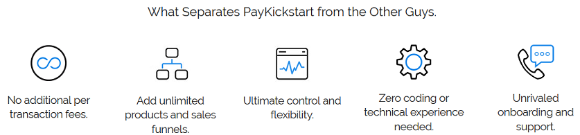 Pay Kick Start Versus Competitors